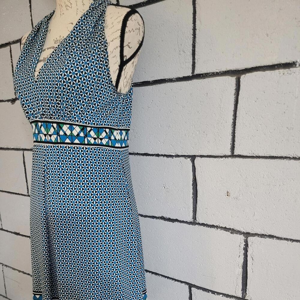 Bundle Sale! Max Studio Blue Patterned Halter Dre… - image 3